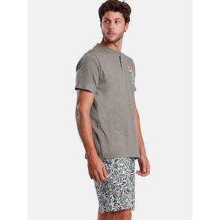 Admas  Pyjama Shorts T-Shirt Plants Lois 