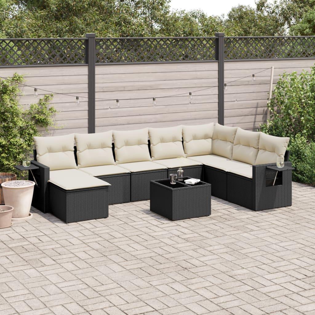 VidaXL set divano da giardino Polirattan  