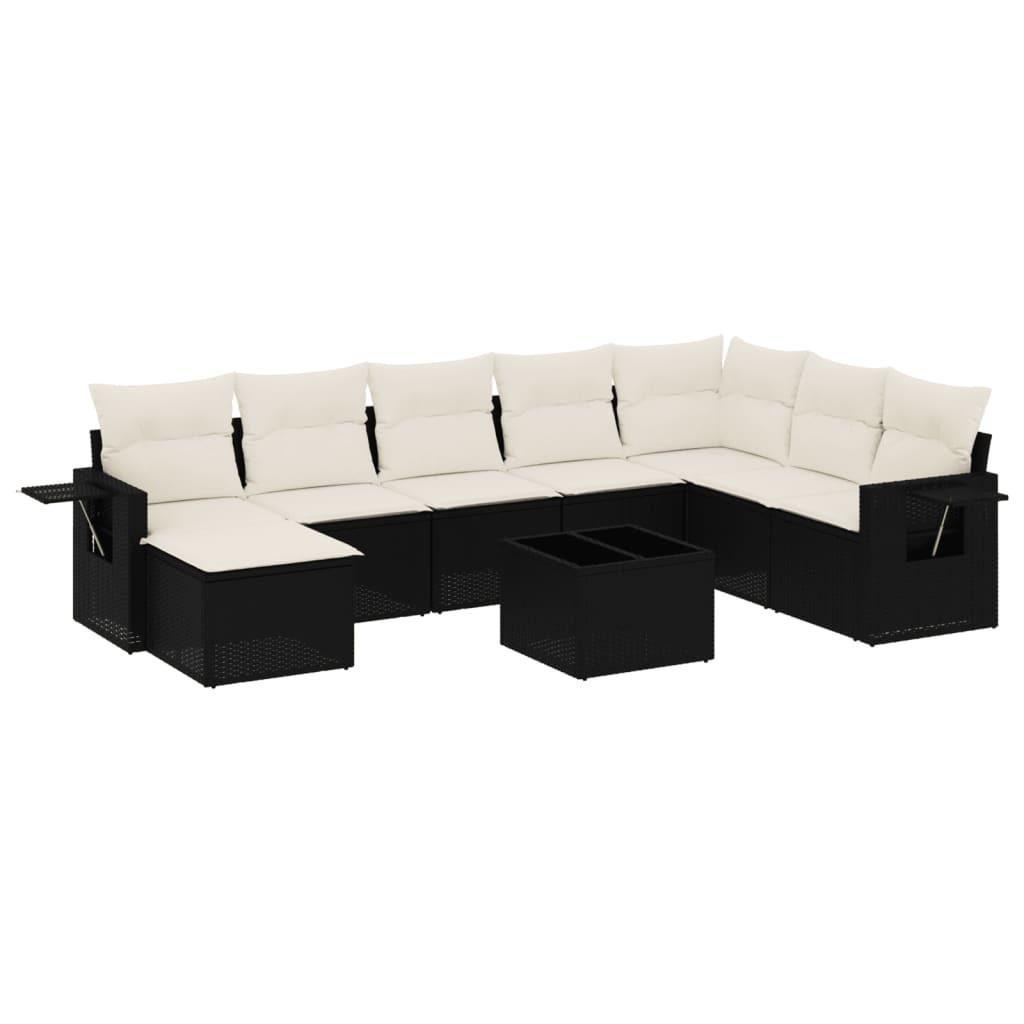 VidaXL set divano da giardino Polirattan  