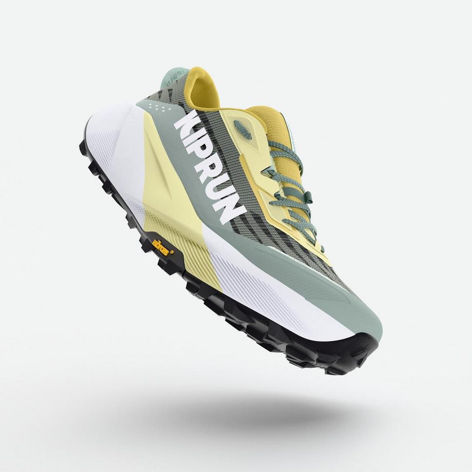KIPRUN Kipsummit Scarpe da Trail Running Sintetiche Trail-Laufschuhe , Kiprun Kipsummit Max, Grün/Grau 
