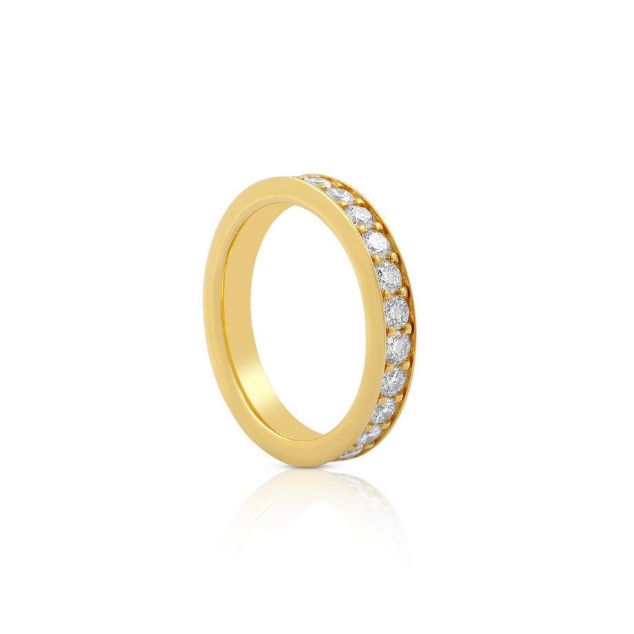 Bague Mémoire Diamant 1.50ct. or jaune 750