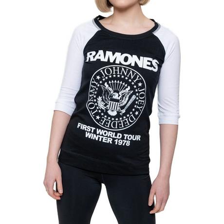 Ramones  First World Tour 1978 TShirt  Raglanärmel 