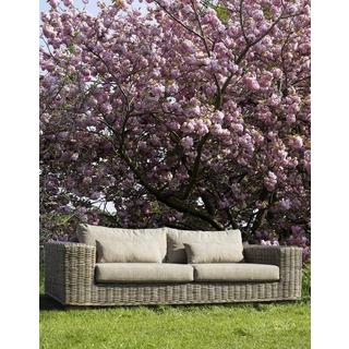 mutoni Gartensofa Rattan mit Kissen Leandro (3-4 Sitzer)  