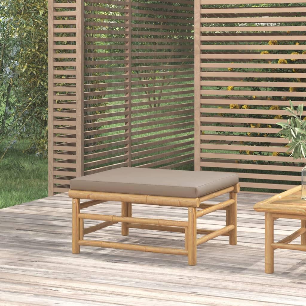 VidaXL Repose-pied de jardin bambou  