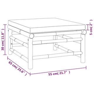 VidaXL Gartenhocker bambus  