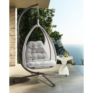 Beliani Fauteuil suspendu avec support en Tissu maillé Moderne AVEGNO  