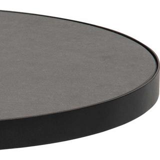 mutoni Table basse Eliot verre céramique noir rond 45x45  