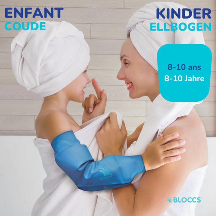 Bloccs  Wasserschutz für Gips und Verband, Bad und Dusche, wasserdicht und beständig, Kinder 