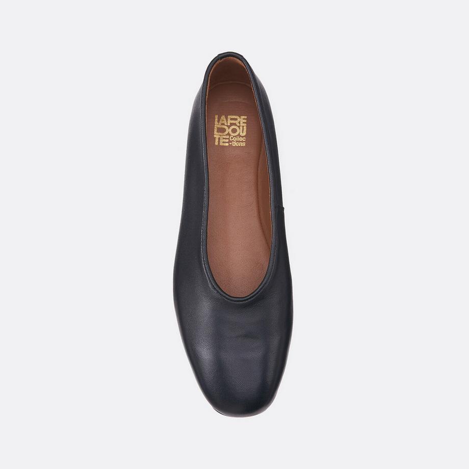 La Redoute Collections Leder Ballerinas mit eckiger Kappe  
