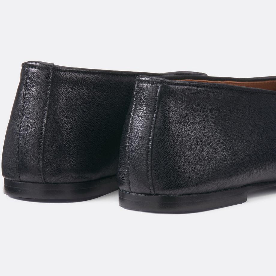 La Redoute Collections Leder Ballerinas mit eckiger Kappe  