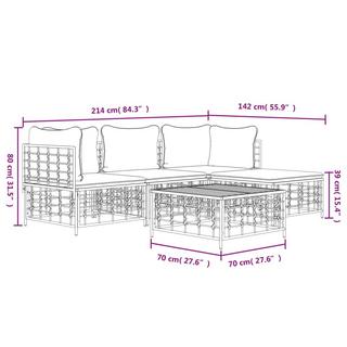 VidaXL Garten lounge set poly-rattan  