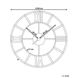 Beliani Wanduhr aus Eisen Klassisch VALSOT  