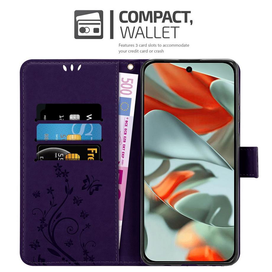 Cadorabo  Google Pixel 9 PRO XL Hülle mit Blumen Muster 