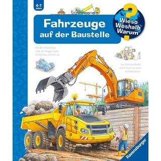 Wieso? Weshalb? Warum?, Band 7: Fahrzeuge auf der Baustelle Erne, Andrea; Humbach, Markus (Illustrationen) Couverture rigide 
