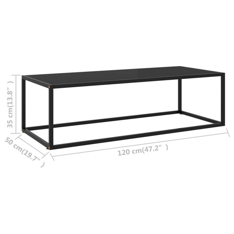 VidaXL Table basse verre  