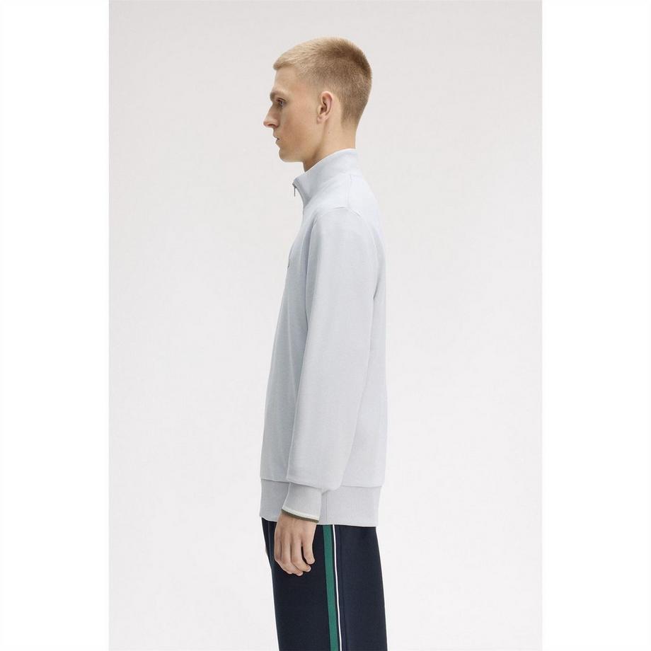 FRED PERRY Felpa Logo Mezza Cerniera  