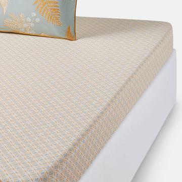 Drap housse en percale de coton