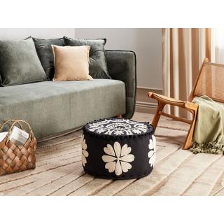 Beliani Pouf aus Baumwolle Boho PATRI  