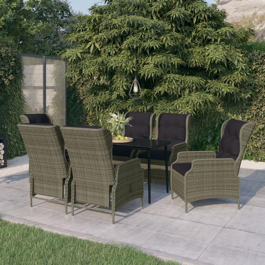 VidaXL set da pranzo da giardino  