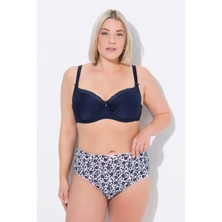Ulla Popken Slip Midi Confezione da 5 Fiori Tinta Unita  