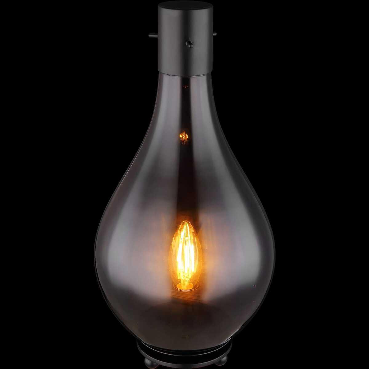 mutoni light Lampe de table Oskus métal noir mat 1xE27  