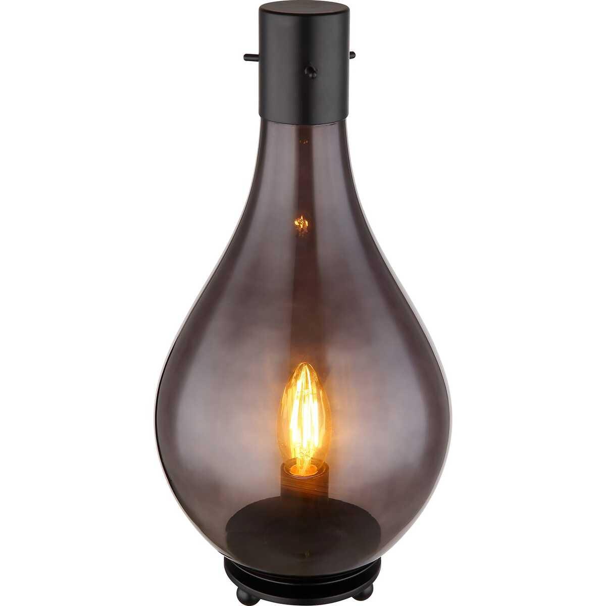 mutoni light Lampe de table Oskus métal noir mat 1xE27  