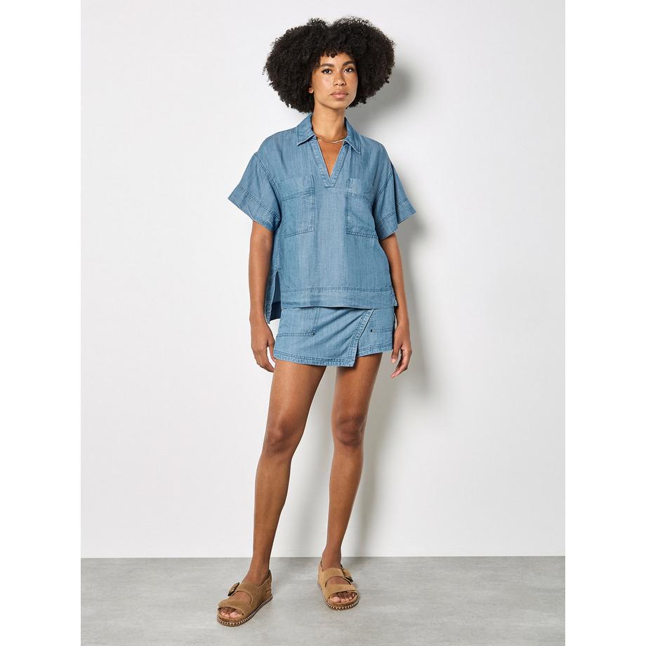 APRICOT Leichte Jeansbluse  