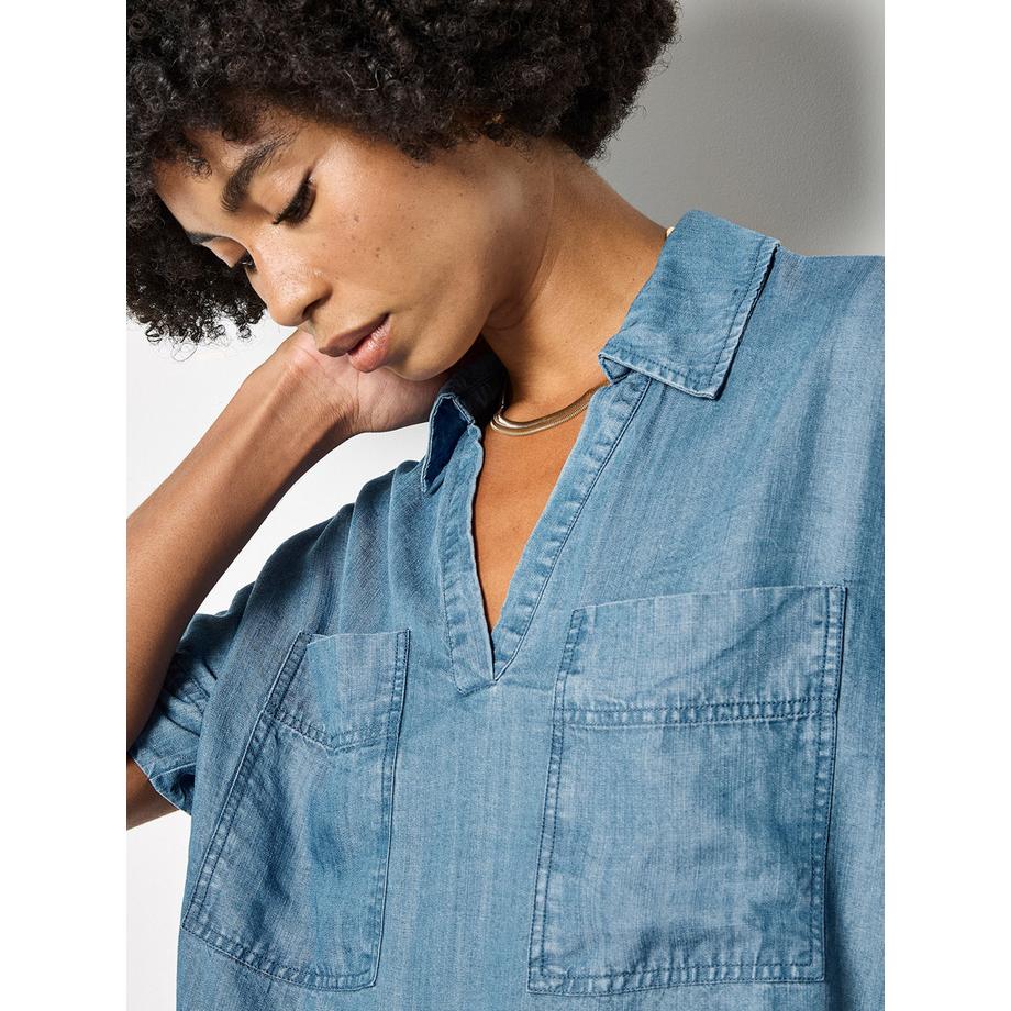 APRICOT Leichte Jeansbluse  