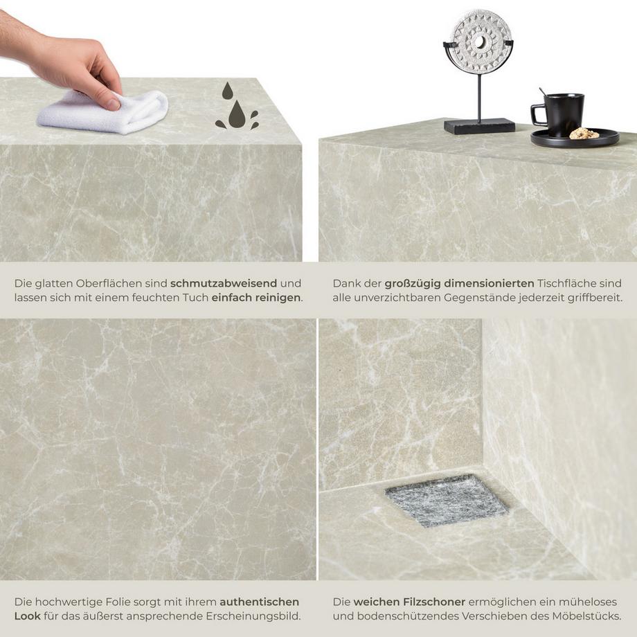 Tectake Table basse LASLEY design minimaliste  