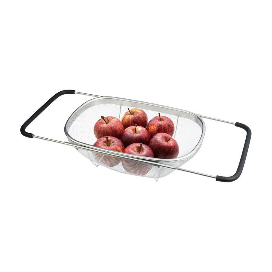 Berlinger Haus Edelstahlsieb mit verstellbaren Griffen 34x24x11cm  