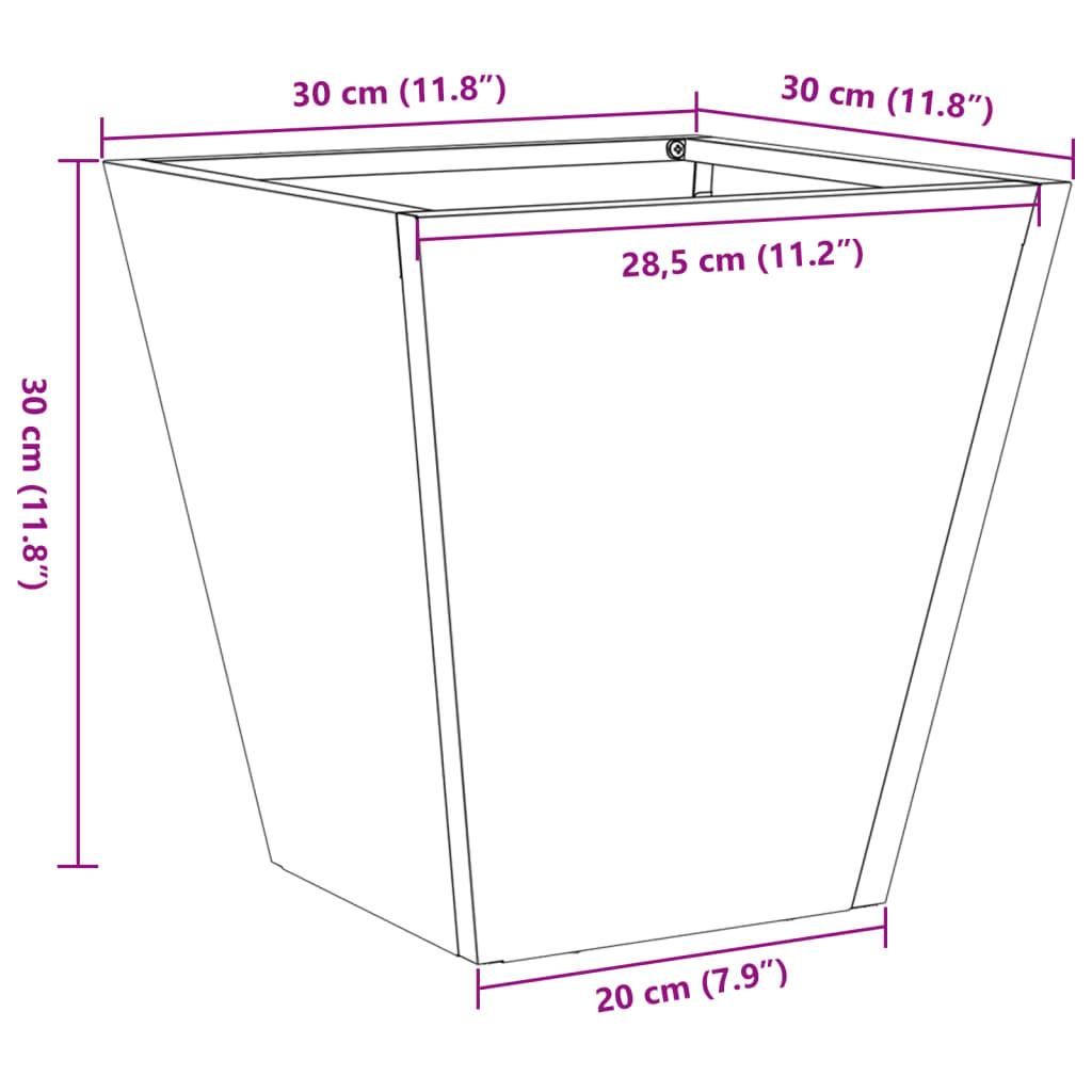 VidaXL Jardinière acier  