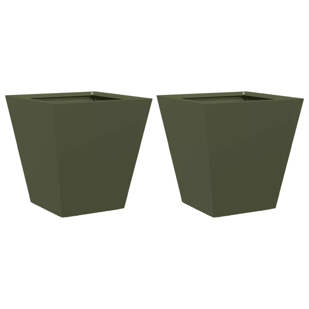 VidaXL - Jardinière acier, One Size, Vert