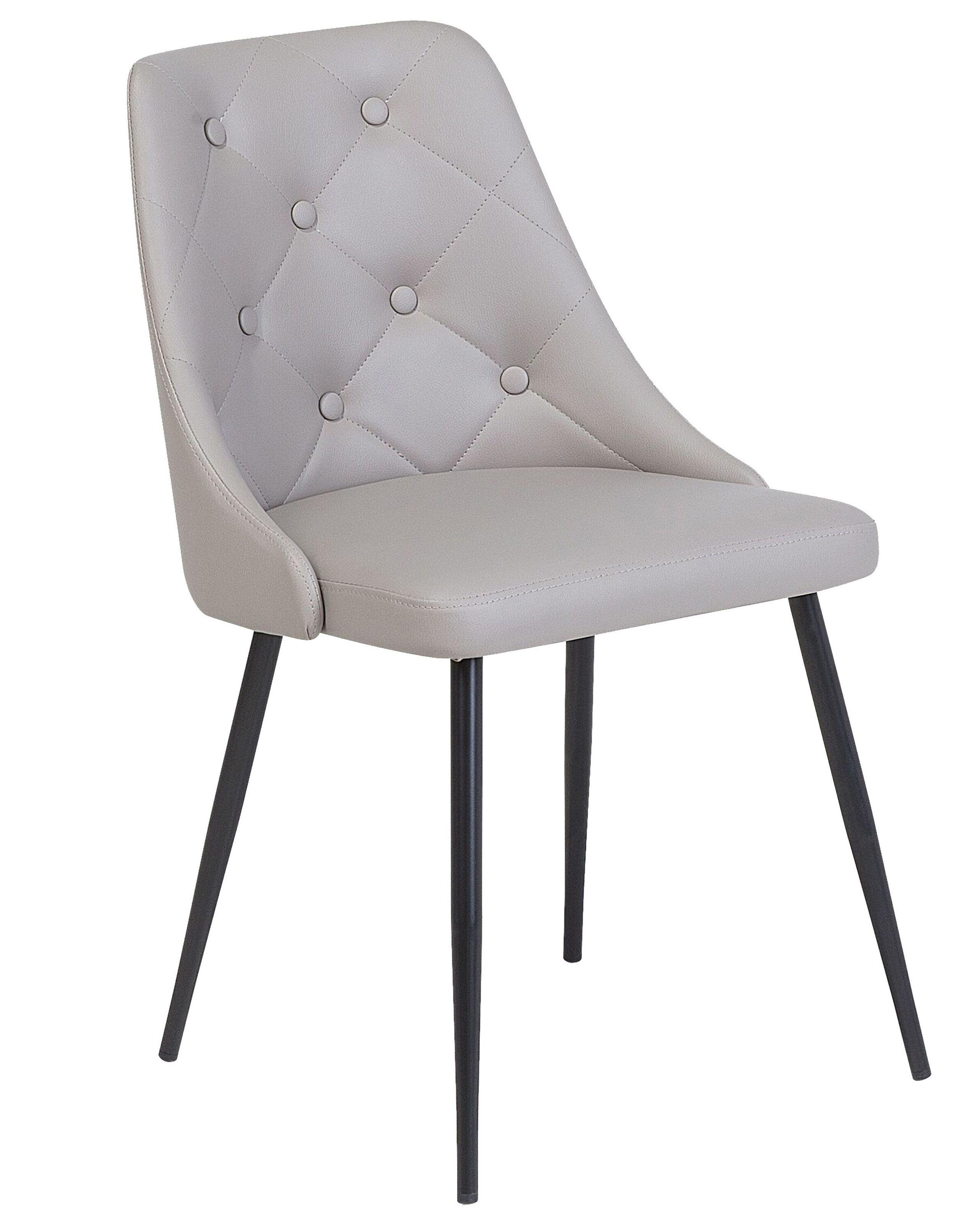 Beliani Chaise de salle à manger en Cuir PU Glamour VALERIE  