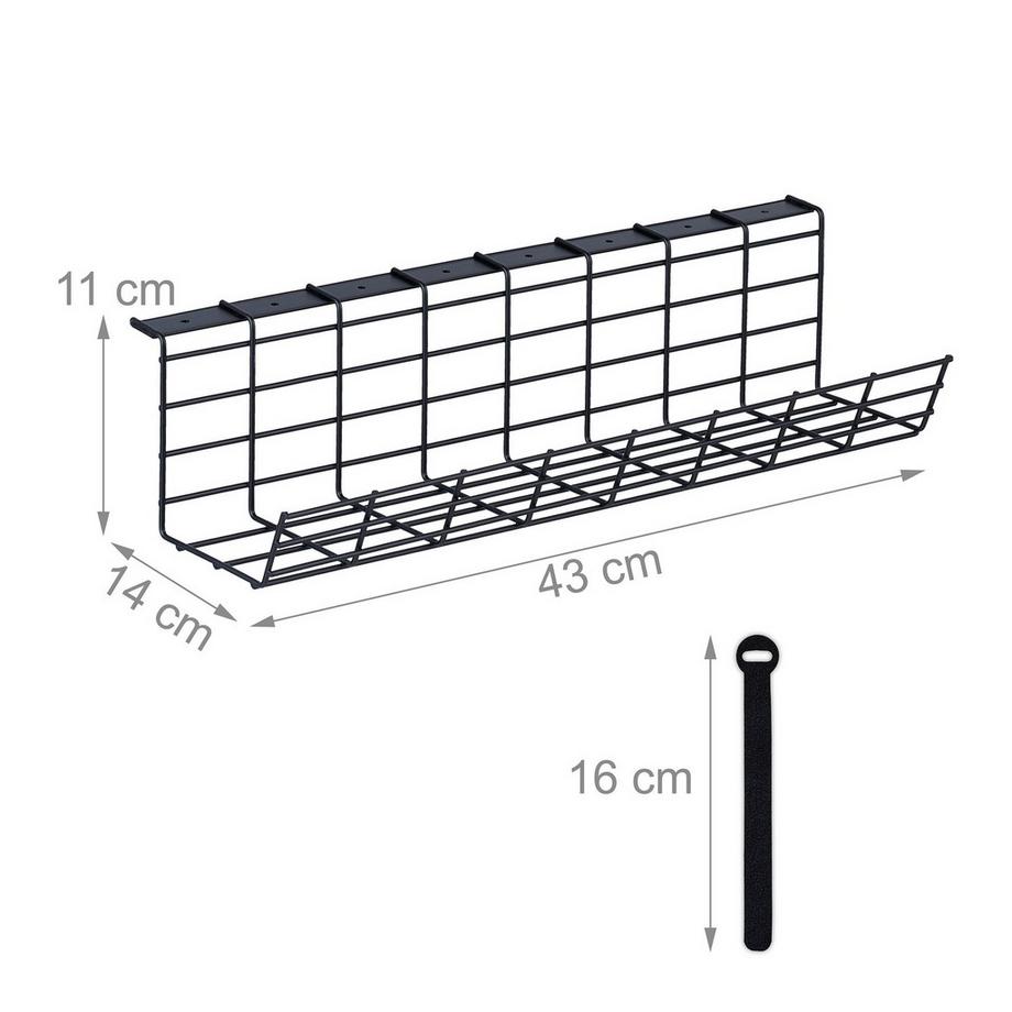 B2X  Kabelkanal für Schreibtisch 2er Set 