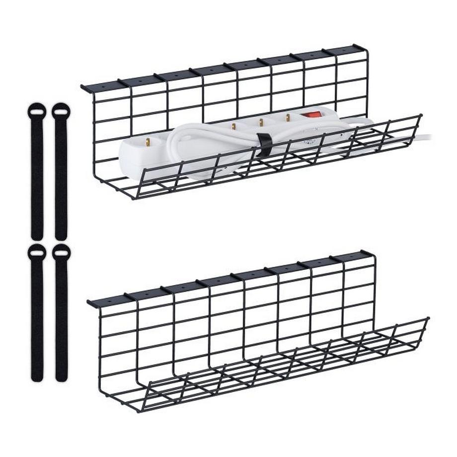 B2X  Kabelkanal für Schreibtisch 2er Set 
