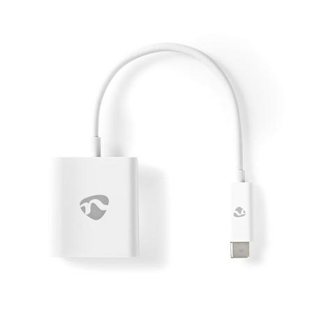 Nedis  Adattatore USB-C™ | USB 3.2 Gen 1 | USB-C™ Maschio | VGA Femmina 15p | 1080p | 5 Gbps | 0,20 m | Rotondo | Nichelato | PVC | Bianco | Custodia di plastica 