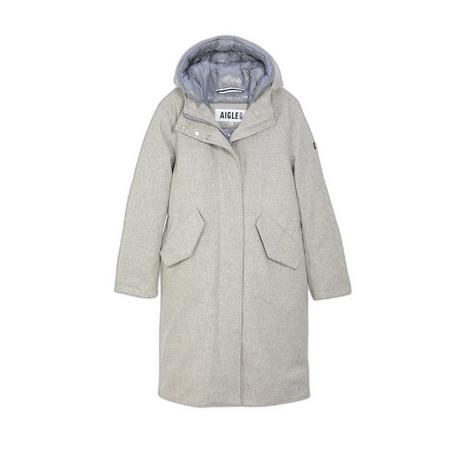 AIGLE  Parka donna con cappuccio in lana calda Aigle 