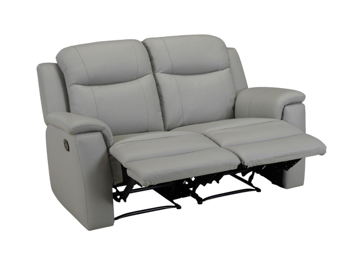 Vente-unique Relaxsofa Leder 2Sitzer EVASION  