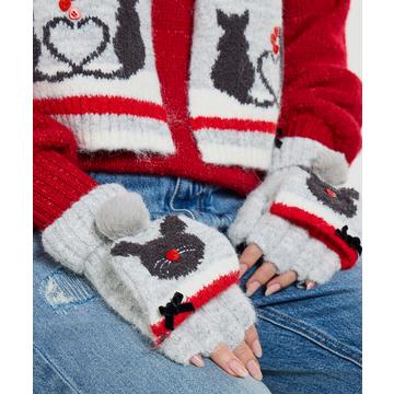 Fingerlose Katzen-Fäustlinge