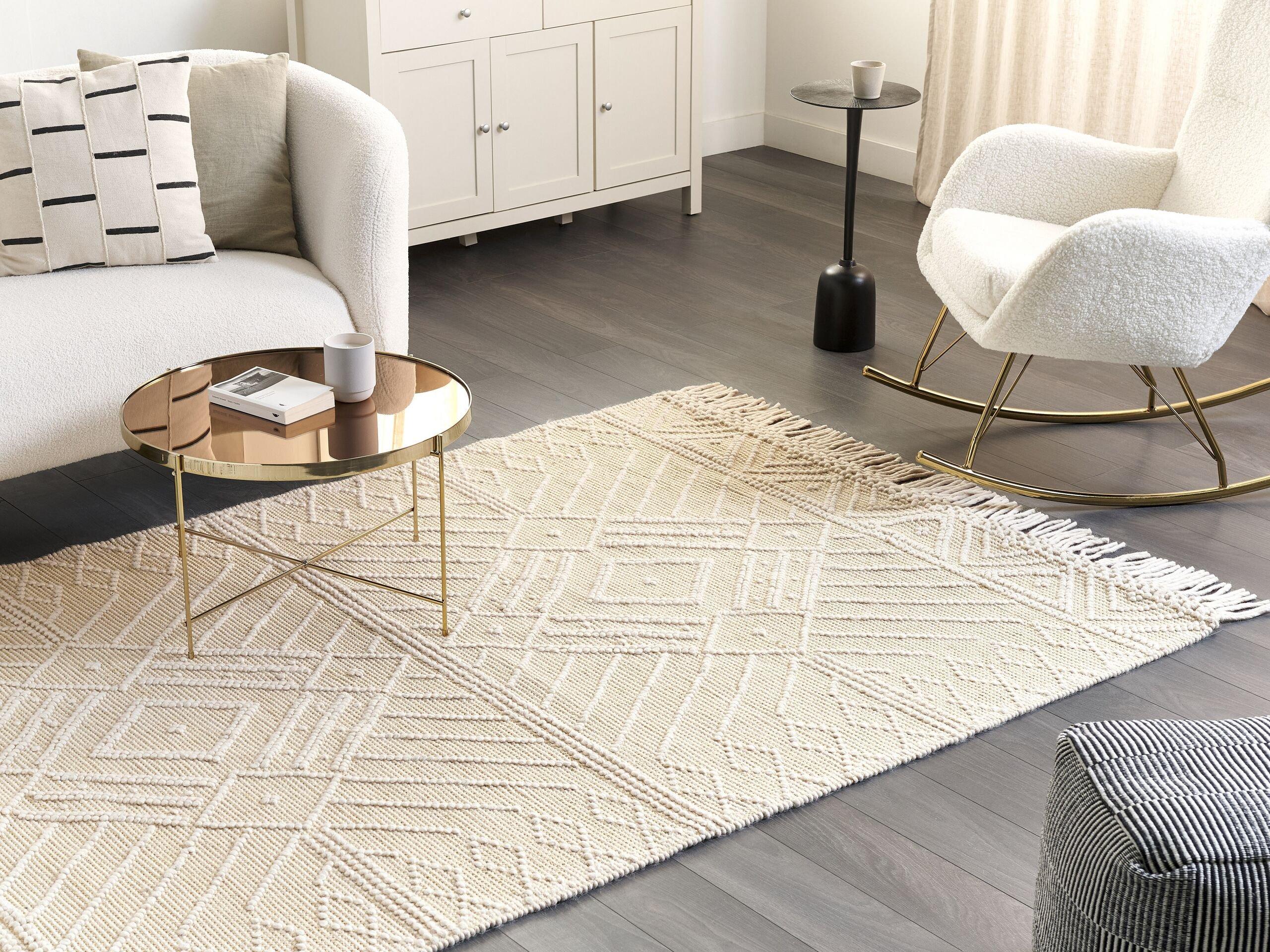 Beliani Tapis en Laine Boho MAVIKENT  