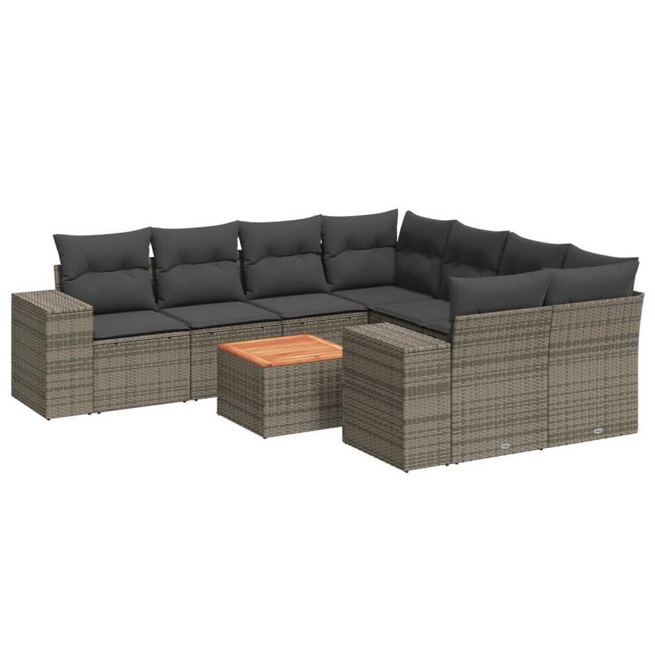 set divano da giardino Polirattan