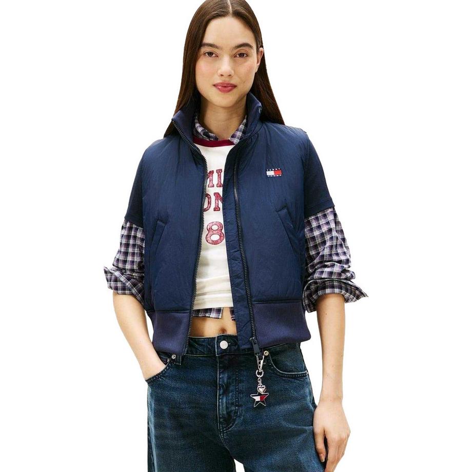 TOMMY JEANS Gilet doudoune avec motif drapeau  