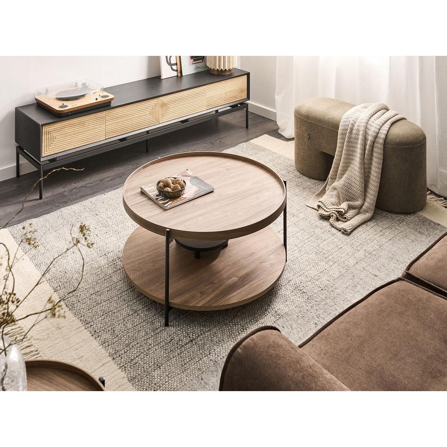 Beliani Couchtisch aus MDF-Platte Minimalistisch LANDER  