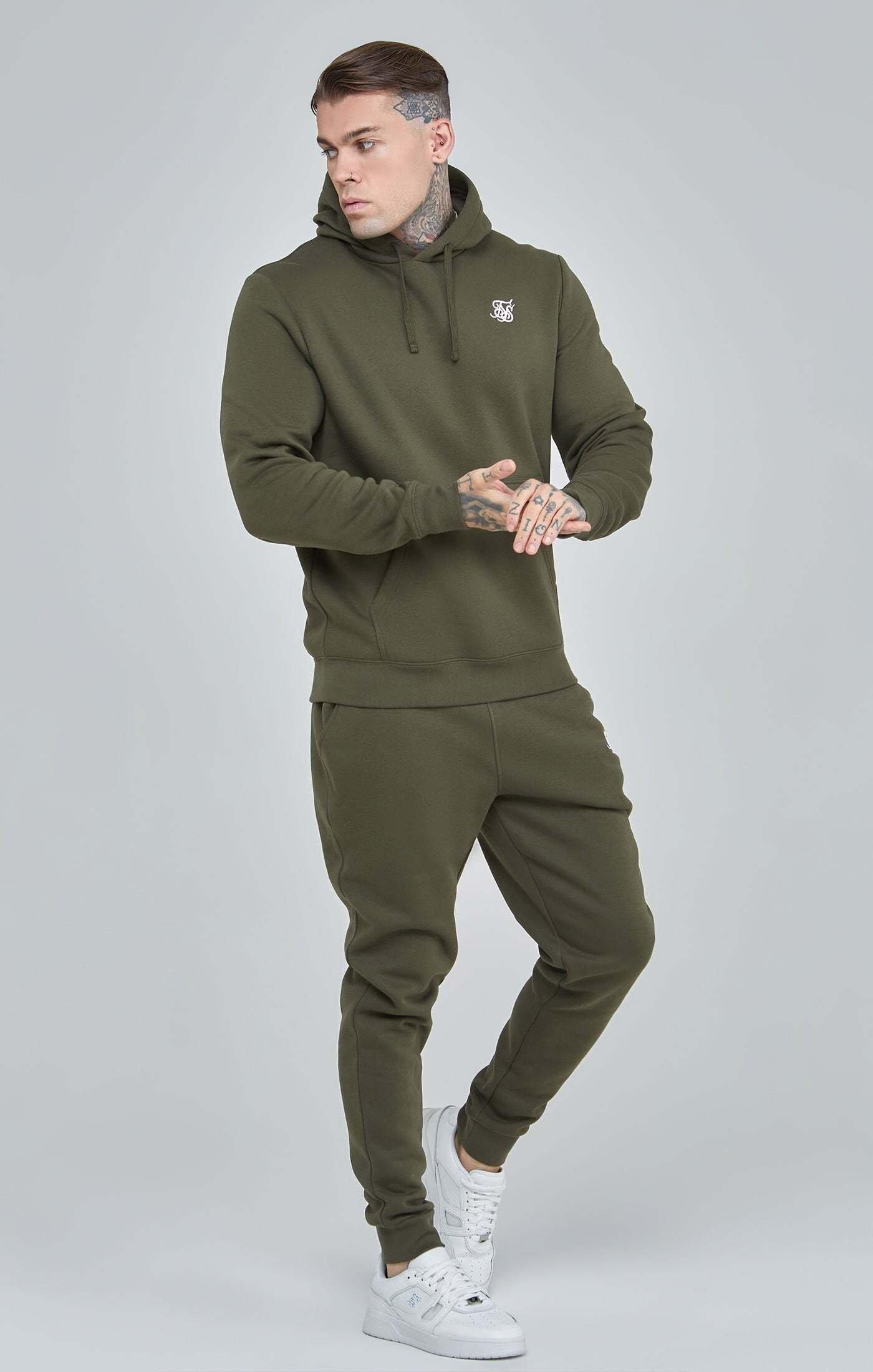 Sik Silk  Kapuzenpullover Khaki Essential Overhead Hoodie 