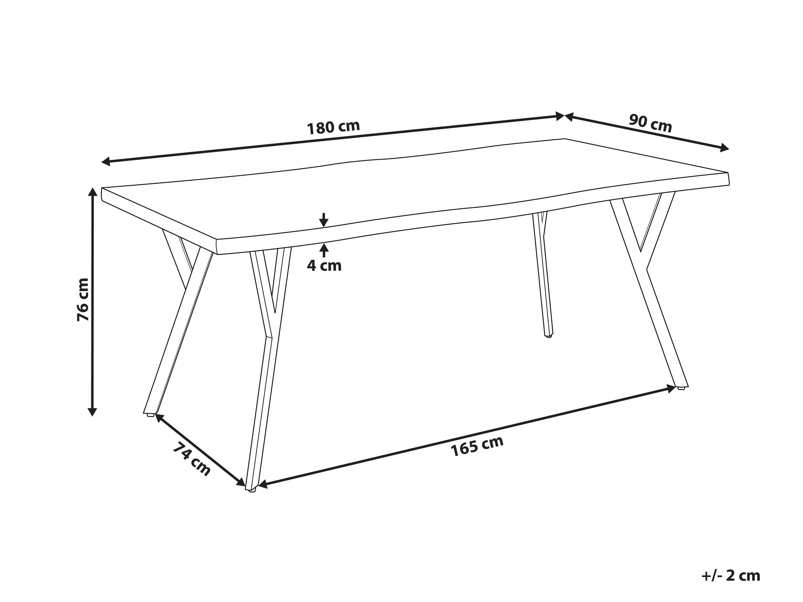 Beliani Table de repas en MDF Moderne ALTON  