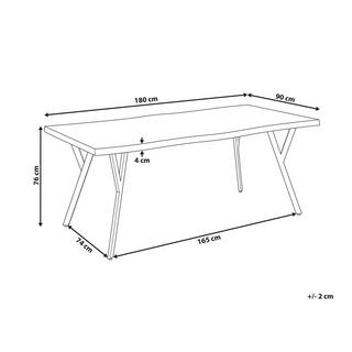 Beliani Esstisch aus MDF-Platte Modern ALTON  