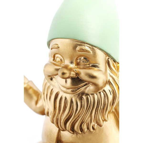 KARE Design Deco figura meditazione nana oro verde 19 cm  