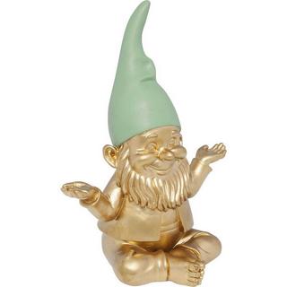 KARE Design Statuetta decorativa nano meditazione oro verde 19 cm  