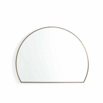 Miroir demi-cercle métal fer H60cm