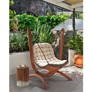 Beliani Balancelle de jardin en Bois de larix Rustique ALLISTE  